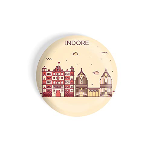 dhcrafts Fridge Magnet Brown Color Indore Glossy Finish Design Pack of 1 (B08PMQ3XQT) Amazon Price History, Amazon Price Tracker