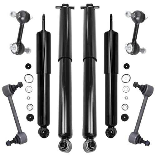 Image of Detroit Axle - RWD 8pc Shock Absorbers Kit for 04-12 Chevrolet Colorado GMC Canyon, Front Rear Shock Absorbers Assembly Stabilizer Sway Bars 2004 2005 2006 2007 2008 2009 2010 2011 2012 Replacement
