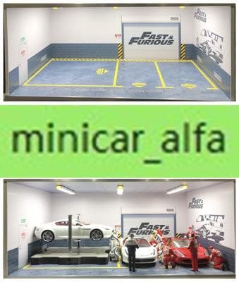 ミニカー用ジオラマ：1/18ショールーム＆ガレージⅢ（窓付きタイプ）2階建モデル ミニカー専用ジオラマ：1/18 ショールーム＆ガレージⅠ（2階建モデル