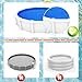Desunqin 10 x 6 x 3.5 in Metal Poolside Storage Basket for Square Top Pools Only, Fit 4.9