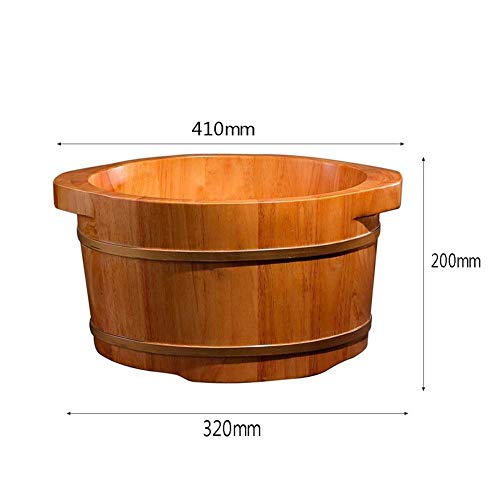 Cubo de madera para spa de pies miniatura 2