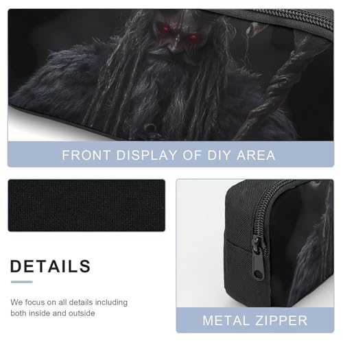 Devil Krampus Large Travel Backpacks Carry on Backpack Weekender Bag with 2 Storage Pockets for Men And Women4