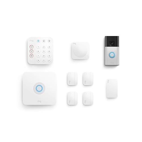 Miniatura 2 de Timbre con batería (Níquel satinado) con alarma, 8 piezas (Blanco)