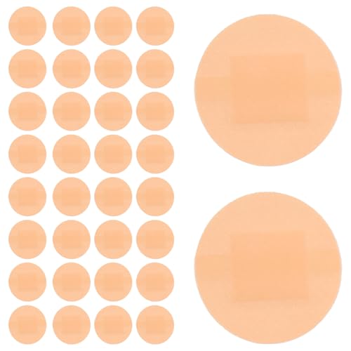 JEWEDECO Pegatinas Adhesivas Redondas Cuidado de Heridas, 200 Piezas, Material Pe, Impermeables y Transpirables, Ideales para Uso en Casa y Emergencias
