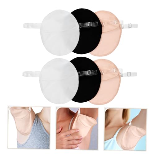 Beatifufu 3 Pares almofadas suor nas axilas almofadas suor nas axilas almofadas proteção nas axilas