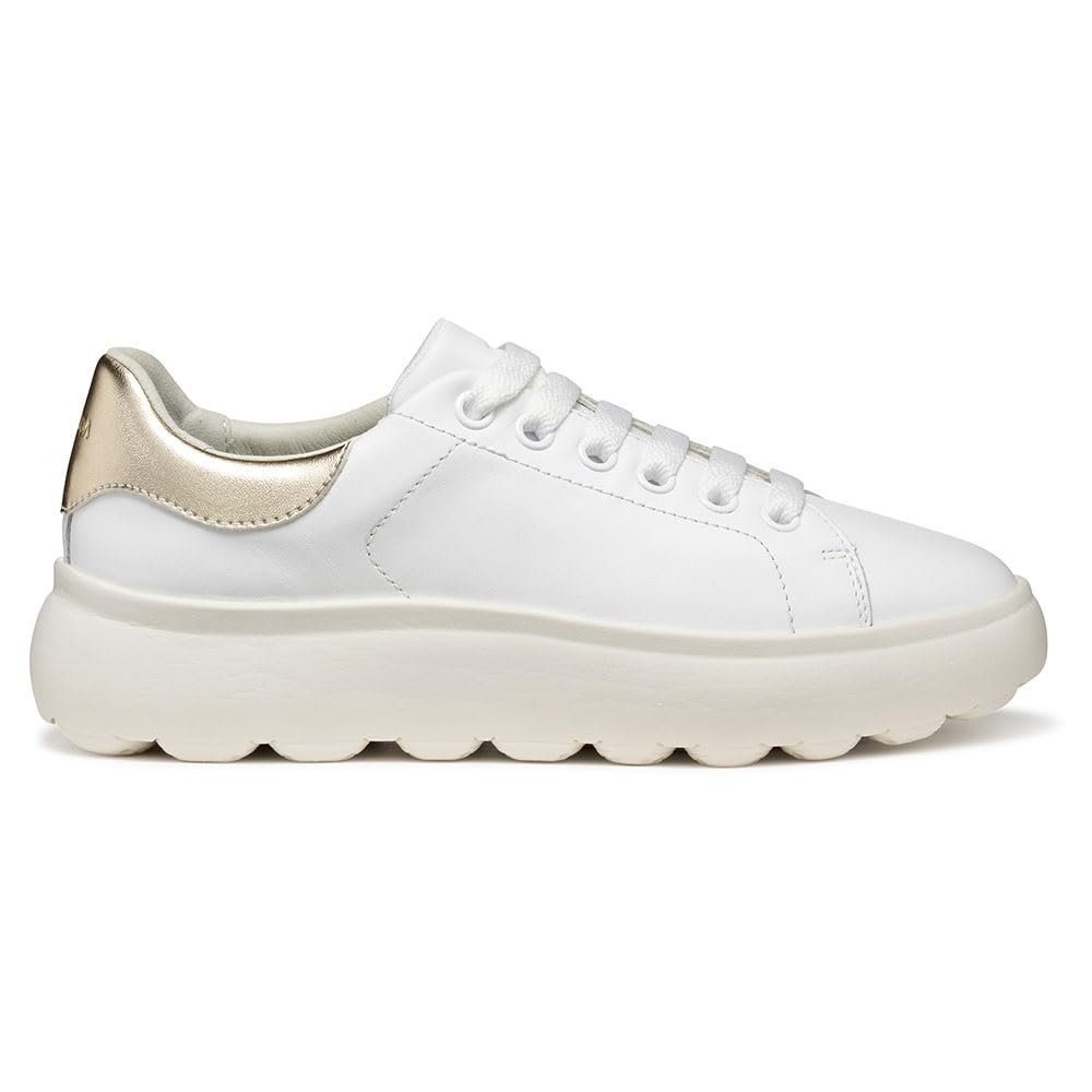 Geox Woman D Spherica Ec4.1 Sneakers White/Lt Gold 35 EU