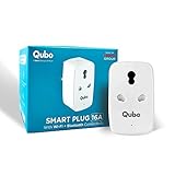 QUBO 16A Wifi + BT Smart Plug from Hero Group, Energy Monitoring, Suitable for large appliances like ACs, Geysers & Water Pumps (Voice Control with Amazon Alexa and Google Assistant)