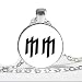 Produktbild Marilyn Manson Halskette Glas MM Logo Anhänger Schmuck Glaskuppel Anhänger Halskette