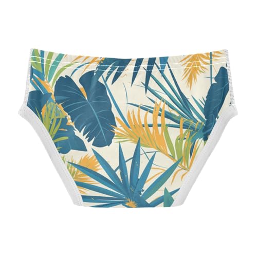 KLL Palm Tropical Pattern Exotic Toddler Boys' Pure Cotton Underwear Briefs Cute Children Undies2