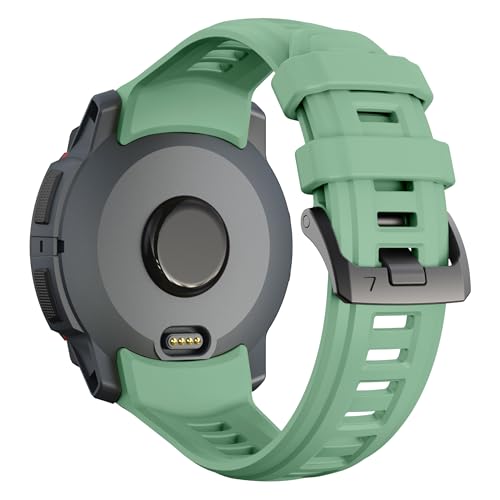 Image of XMUXI Compatible with Garmin Instinct 3 45mm Watch Strap Silicone Sport Replacement Band for Instinct 3 Solar 45mm /Instinct 3 Amoled 45mm with Stainless Steel Buckle(NO WATCH)