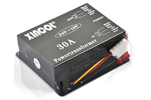 Xincol 30A 360W Volts Reducer Dc/Dc Car Truck Dc 24V To Dc12V Buck Converter Step-Down Transformer With Full Protections Inside Memory Ram And Inline Fuse #TOP1