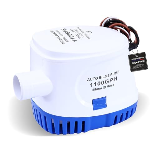 1100GPH 12V Automatic Bilge Pump with Float Switch