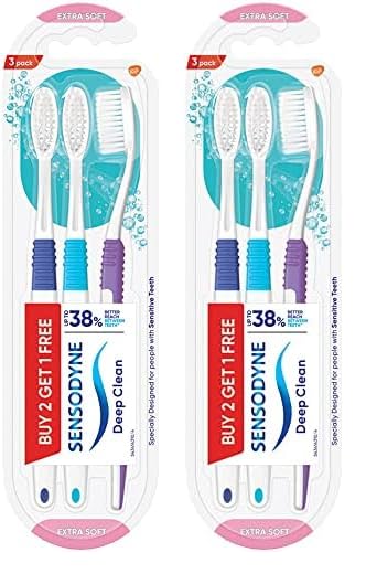 Image of Sensodyne Deep Clean Manual Brush Super Saver Pack For Adult (Multicolor) (Pack of 2)