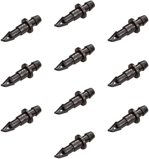 Rain Bird BC25/10PS Drip Irrigation Universal 1/4" Barbed Coupling Fitting, Fits of 1/4" Drip Tubing, 10-Pack