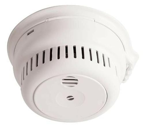 Fireblitz White Firehawk Fhn250rb Mains Optical Smoke Alarm With Sealed Self-Charging Lithium Battery Backup Extra Large