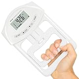 Vive Precision Grip Strength Tester - Hand Grip Dynamometer - Handheld Digital Grip Measurement Meter Device Trainer Power 198 Lbs / 90 Kgs - Strengthener Exerciser for Sports, School and Home Use