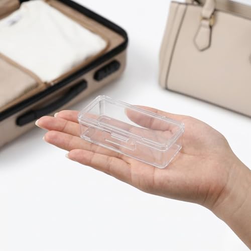 Image of SHALVI Transparent Jewellery & Accessories Storage Box | Box Multi-Compartment Organizer with Removable Grids | Plastic Organizer Box for Earrings, Beads, Craft & Small Items (6-PCS (2))