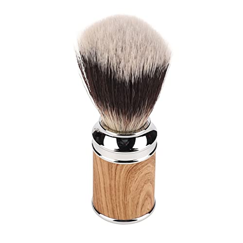 Cepillo de afeitar, brocha de afeitar para hombres con asa, aumentar la espuma eliminación efectiva de los restos del pelo sintético altamente absorbente para el salón en casa