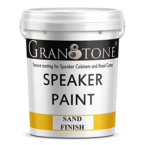GRANOTONE Sand Finish Speaker Paint Texture Coating for Speaker Cabinets, Road Cases, Metal & Furniture | Water-Based Formula | Versatile Textured Coating | 1 Gallon