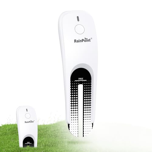 RainPoint 3-in-1 APP Remote Monitoring WiFi Soil Moisture Meter for Plants Indoor/Outdoor,IP66 Waterproof Sensor Only Can Not Use Alone,Smart Wireless Temperature Sunlight Hygrometer