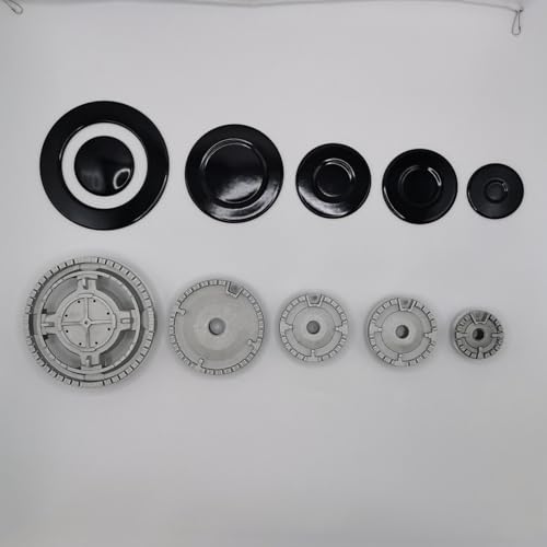 Couvercle de brûleur de table de cuisson en fonte émaillée durable - 6