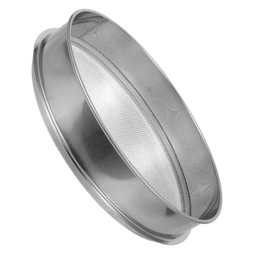 Veemoon Edelstahl Gartensieb 30cm Rund mit 2mm Maschenweite...