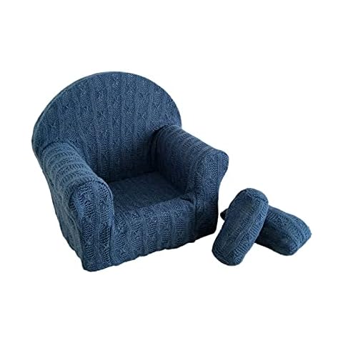 Winnfy Newborn Photography Props Baby Sofa Chair Beds Posing Mini Sofa Infant Couch Posing Photo Prop For Photography With 2 Cushion Cover