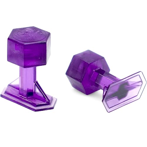 Image of Black Plague Crease Reaper Dead Center 10 mm x 20 mm Purple Hex Tabs (5 Tabs)