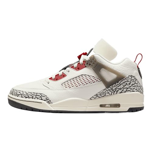 Jordan Spizike Low Men's Shoes (FQ1759-116, Sail/Anthracite/Coconut Milk/Varsity Red) Size 11.5