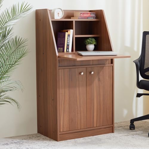 Image of Home Centre | Helios - David | Study and Office Tables | Engineered Wood | Teak | 1 Year Warranty
