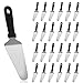 RHBLME 25 Pack Pizza Spatula, Pie Server Pie Cutter Cake Cutter, Stainless Steel Cake Serving Spatula Non Slip Easy to Grip Baking Triangular Spade Plastic Handle Shovel