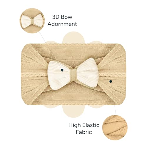Image of Nintara Baby Hairband - Stretchable, Lightweight Accessory for Newborns
