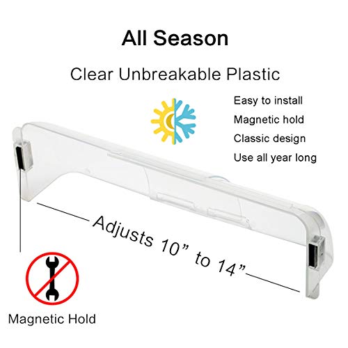 Lisol 4 Pack Magnetic Air Deflector Adjustable for Sidewall Vent and Ceiling Registers, Ceiling Vent - Thumbnail 3