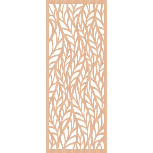 Image of Ortonville Decorative Pierced Fretwork Wood Wall Panels, 31 3 /8 inchW x 79 3 /8 inchH x 1 /4 inchT, Alder
