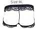 Men's Lace Underwear Sexy Boxer Briefs - Sheer Mesh Low-Rise Panties with 3D Pouch, Comfortable & Breathable for Sensual Wear & Intimate Occasions-Enhances Confidence for Special Nights (XL)