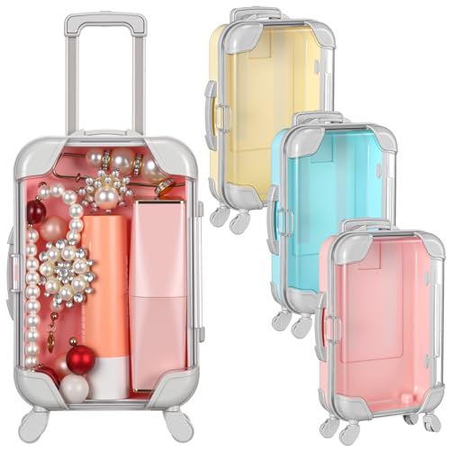 Honeydak 3 Pcs Mini Suitcases