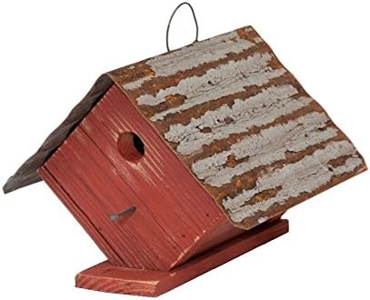 Home Bazaar Wellsville Wren House - Red