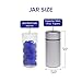 HIDE Stash Jar - Airtight Smell Proof Durable Multi-Use Portable Metal Herb Jar Container. Waterproof Aluminum Screw-top Lid Lock (Pack of 1, Silver)