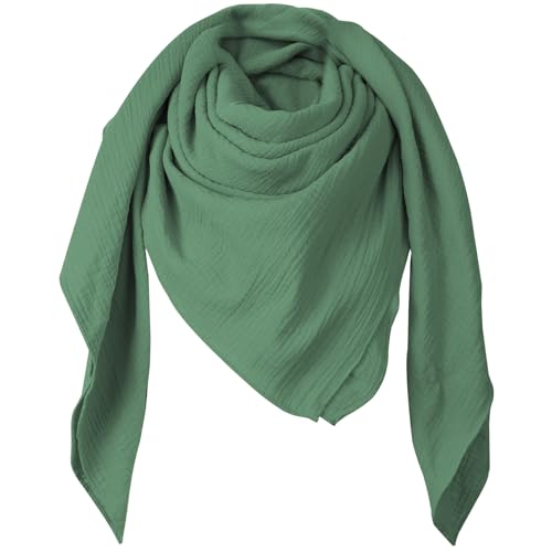 Superora Damen Baumwolle Schals Quadratischer Weiche Schals und Große Winter Warm Wrap Unisex 135 * 135CM