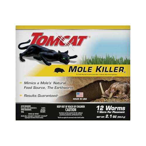 Tomcat Mole Killer(a) - Mimics Natural Food Source, Kills with a Single Feeding, Mole Killer for...