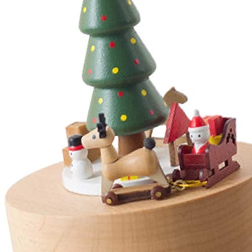Amazon.co.jp: クリスマスツリー 木製オルゴール クリスマス エルク