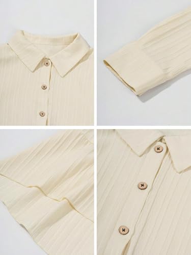 Image of TOPLOT Tops for Woman | Kurti Stylish with Shirt Design | Comfortable Western Top | Versatile Perfect for Casual & Everyday Fashion | Kurti for Woman | Korean Style (5247)