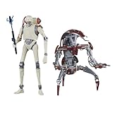 【Amazon.co.jp限定】ハズブロ（Hasbro）スター・ウォーズ STAR WARS ブラックシリーズ KXセキュリティ・ドロイド・エンフォーサー＆ドロイデカ、『スター・ウォーズ ジェダイ：サバイバー』ゲーミング・グレーツ コレクション用 15cmサイズ アクションフィギュア 2パック G1317 正規品