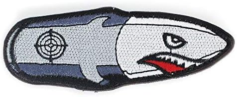 Tactical Military Morale Patch - Voted Best Quality Patches Perfect for Hats, Jackets, Backpacks, and More (Shark Rocket)