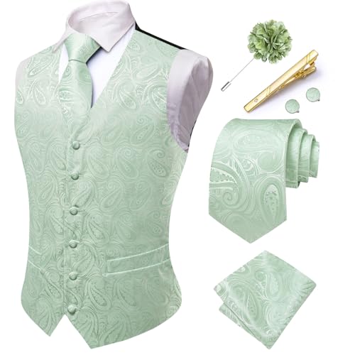 Gilet de mariage en soie pour homme ajusté sans pli pour smoking chic