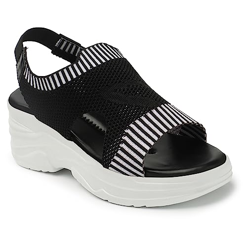 Image of Smart & Sleek Women Lightweight Sports Flatforms Sandals-AB69