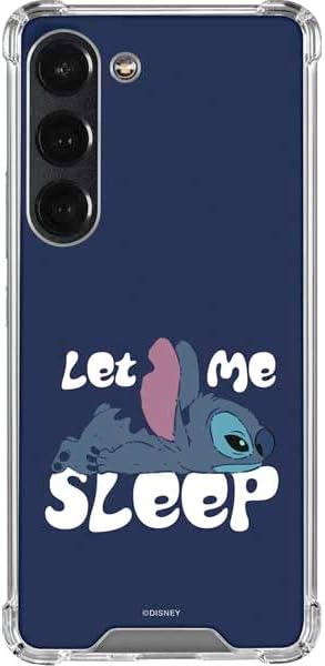 Skinit Clear Phone Case Compatible with Galaxy S23 - Officially Licensed Disney Lilo and Stitch Dont Wake Me I Bite Design