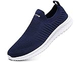 IYVW A19 Männer Leichte Sportschuhe beiläufige Ineinander Greifen atmungsaktive Lauf Gehen Turnschuhe Sport Freizeitschuhe Sport Freizeitschuhe Dunkel Blau 35 EU