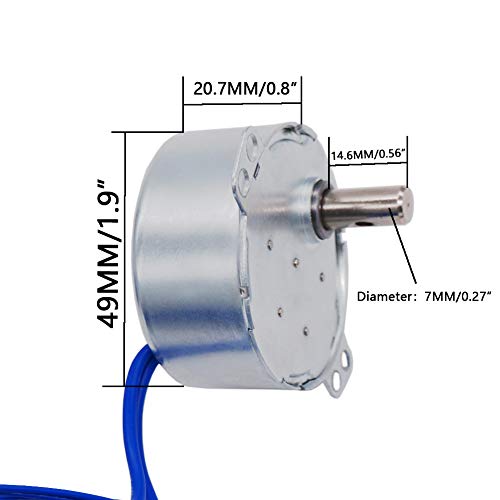 Image of Twidec 2Pcs Synchronous Motor Ac100~127V 50 60Hz Turntable Synchronous Motor 4W Cw Ccw Electric Motor 5-6 Rpm Min Tyc-50-502 5-6 Rpm /Min