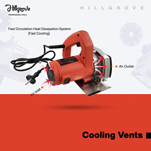 Image of Hillgrove HGTCM5B1M2 Cutting Machine Saw for Tile /Marble /Wood with Depth adjustement Marble Cutter (1050 W)